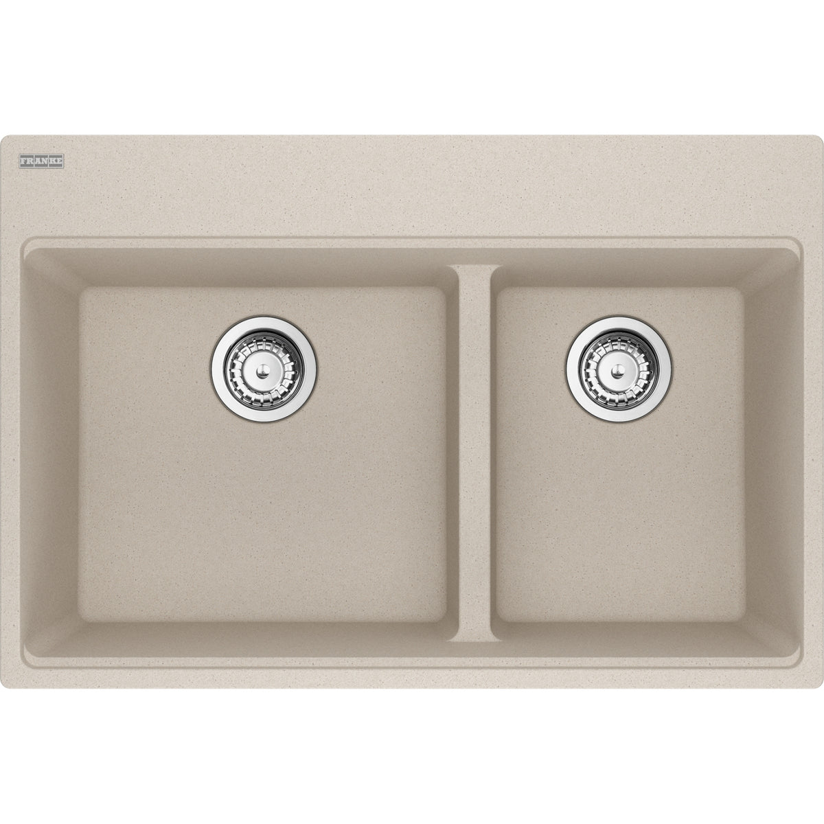 Franke Maris 31" dual mount fragranite kitchen sink MAG6601611LD in Champagne