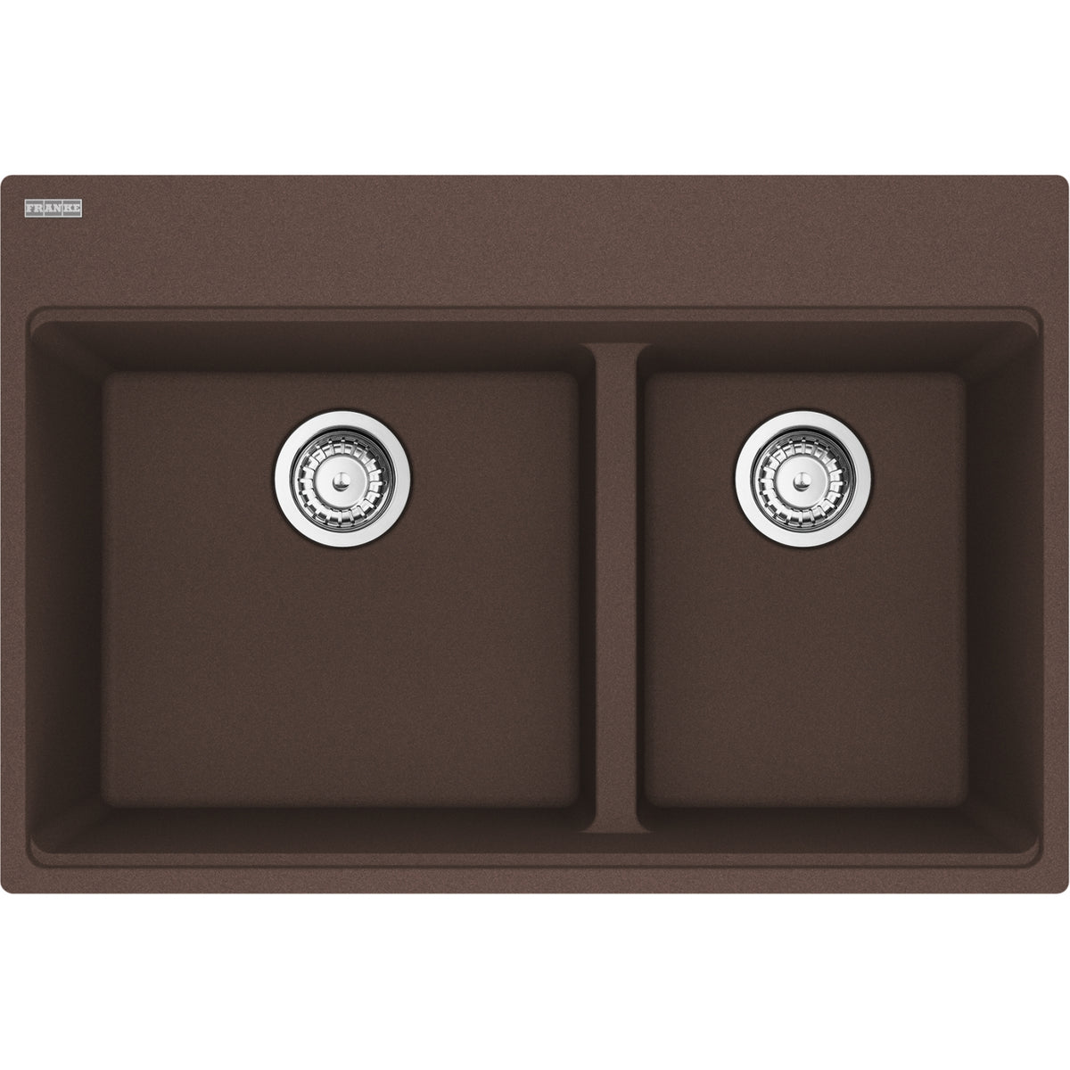 Franke Maris 31" dual mount fragranite kitchen sink MAG6601611LD in Mocha