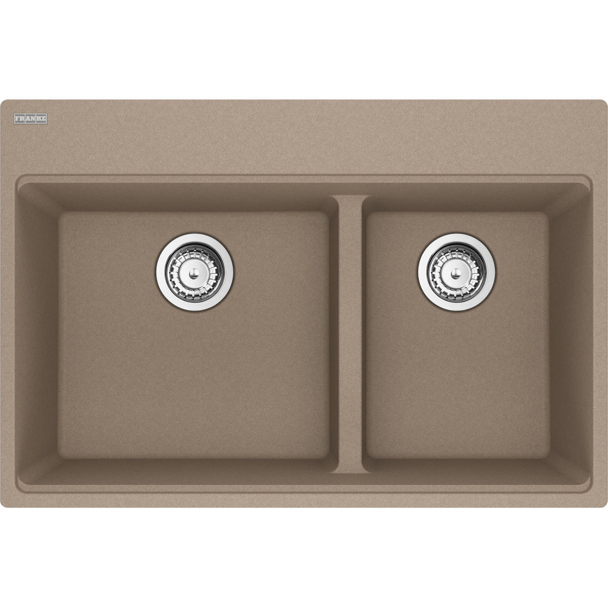 Franke Maris 31" dual mount fragranite kitchen sink MAG6601611LD in Oyster