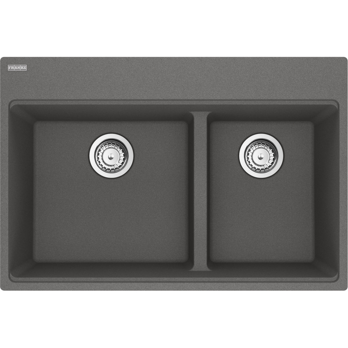 Franke Maris 31" dual mount fragranite kitchen sink MAG6601611LD in Stone Grey