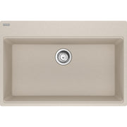 Franke Maris 31" dual mount fragranite kitchen sink MAG61029 in Champagne