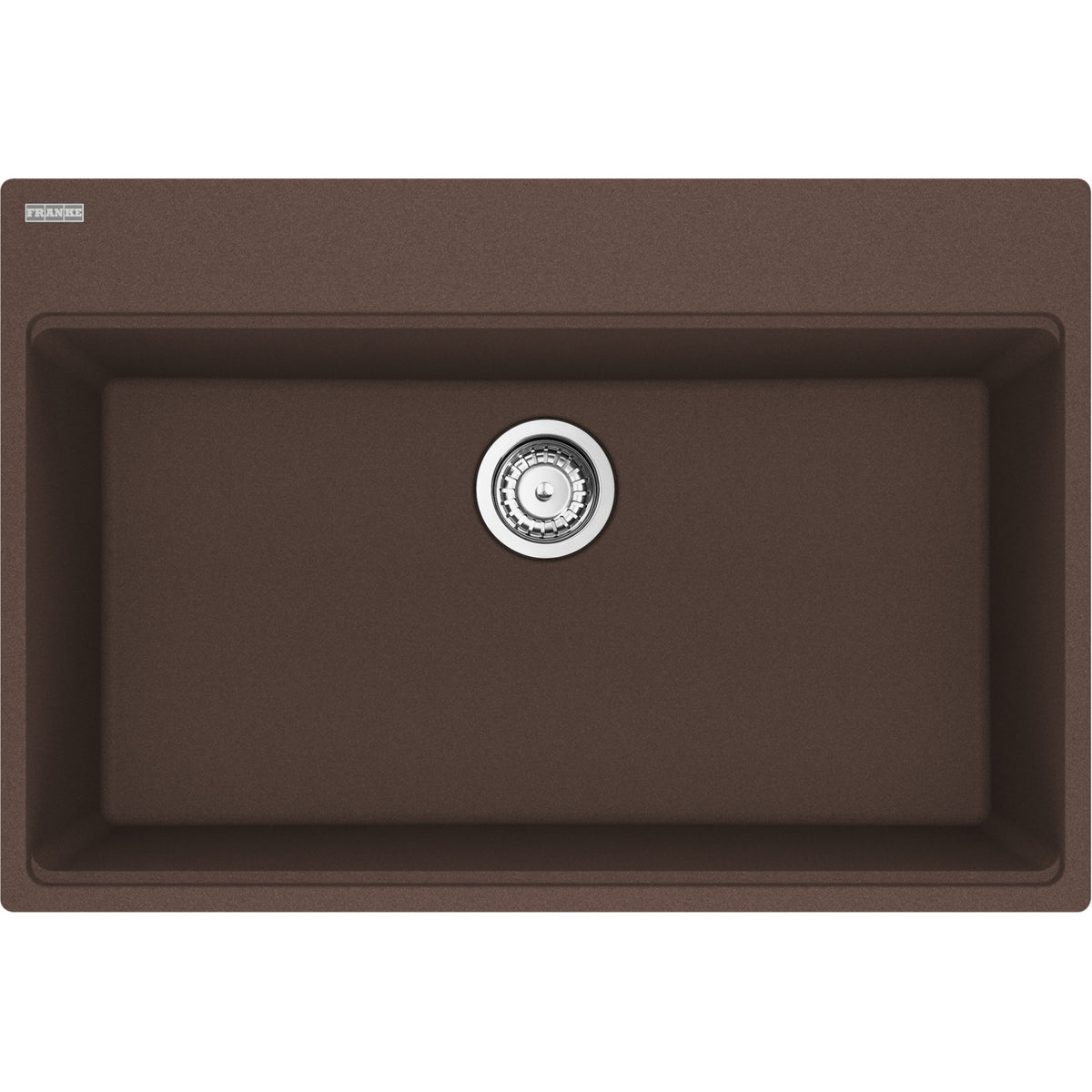 Franke Maris 31" dual mount fragranite kitchen sink MAG61029 in Mocha