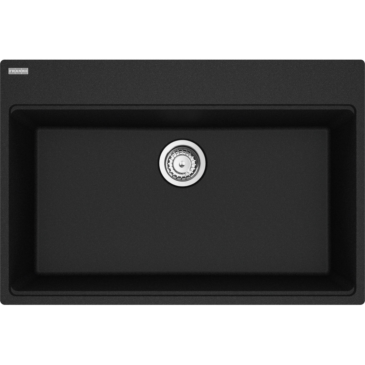 Franke Maris 31" dual mount fragranite kitchen sink MAG61029 in Onyx
