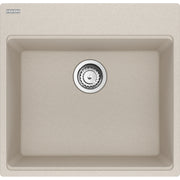 Franke Maris 21.63" dual mount fragranite kitchen sink MAG61020 in Champagne