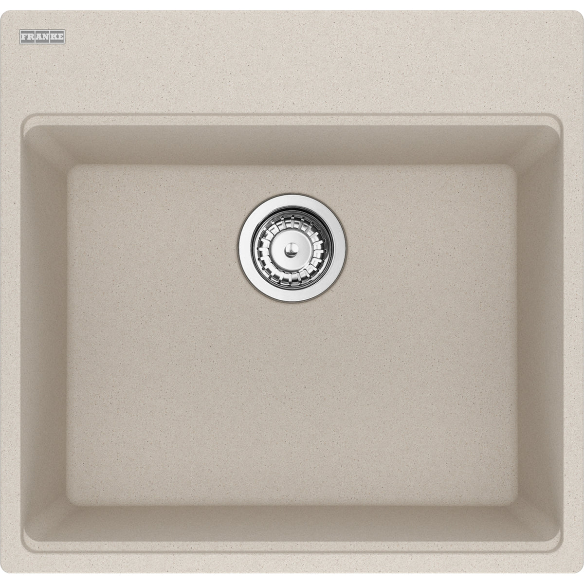 Franke Maris 21.63" dual mount fragranite kitchen sink MAG61020 in Champagne