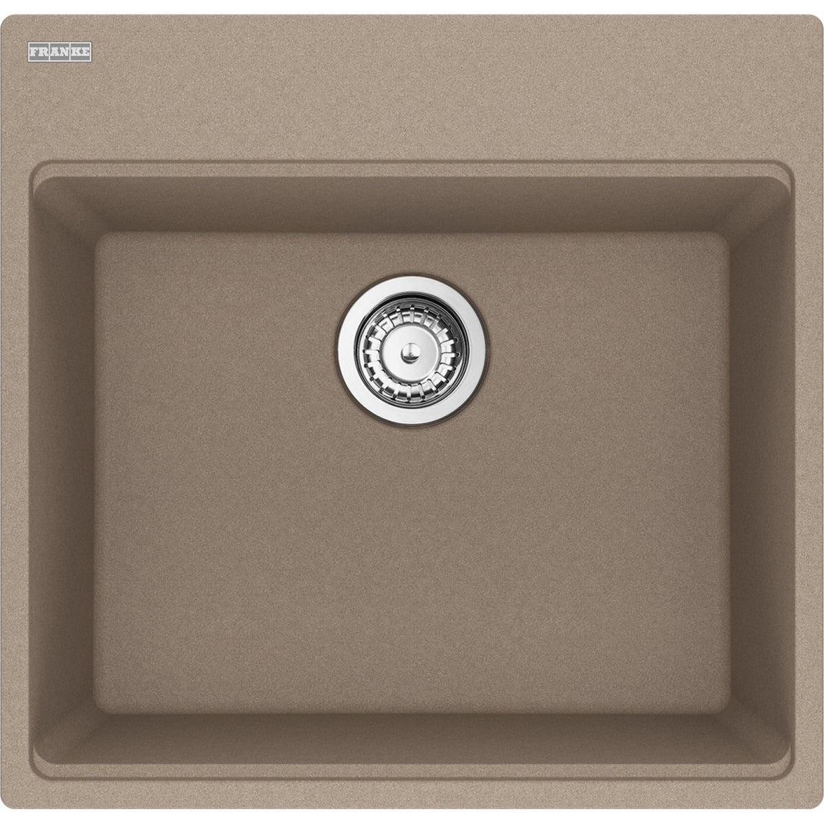 Franke Maris 21.63" dual mount fragranite kitchen sink MAG61020 in Oyster