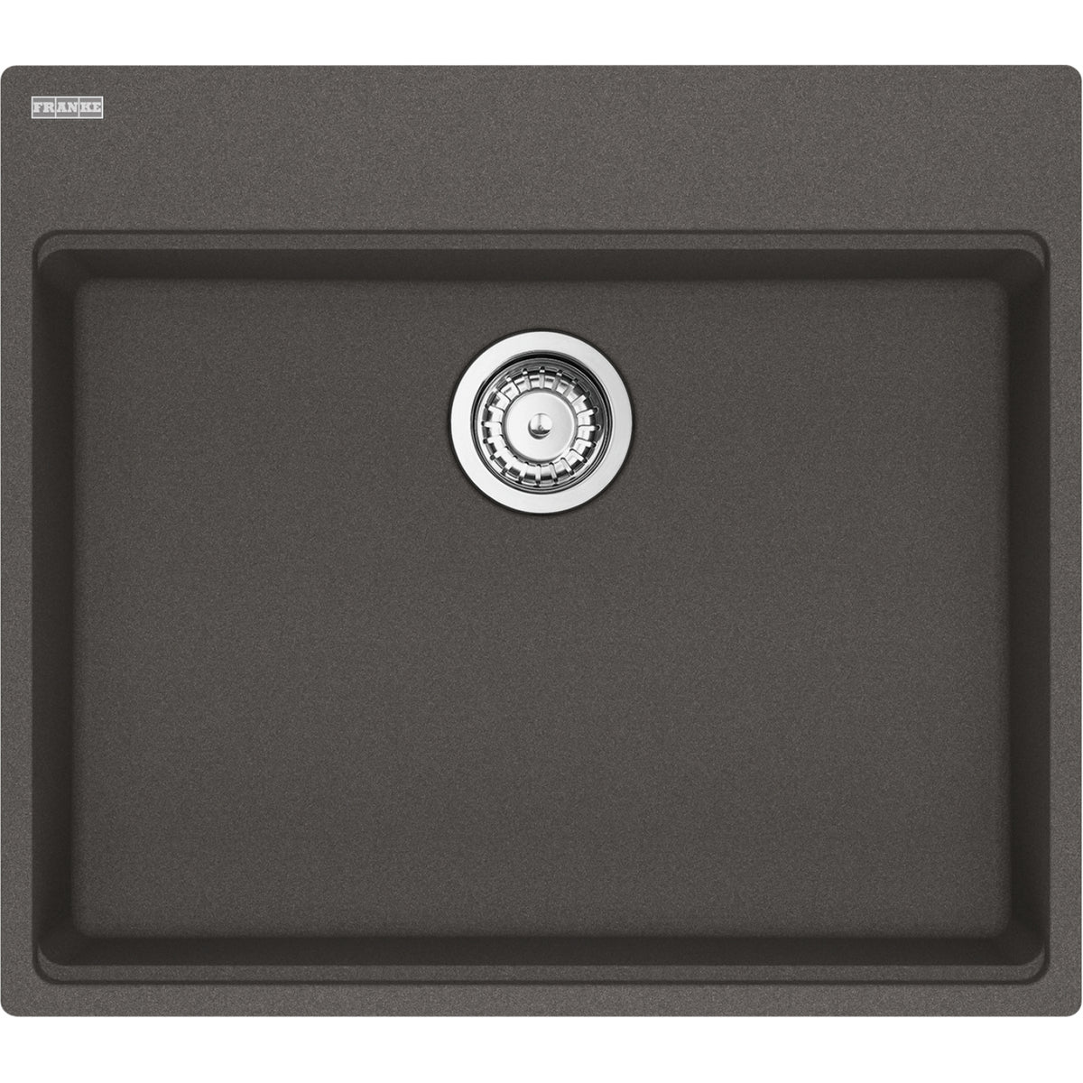 Franke Maris 25" dual mount fragranite kitchen sink MAG61023ADA in Slate Grey