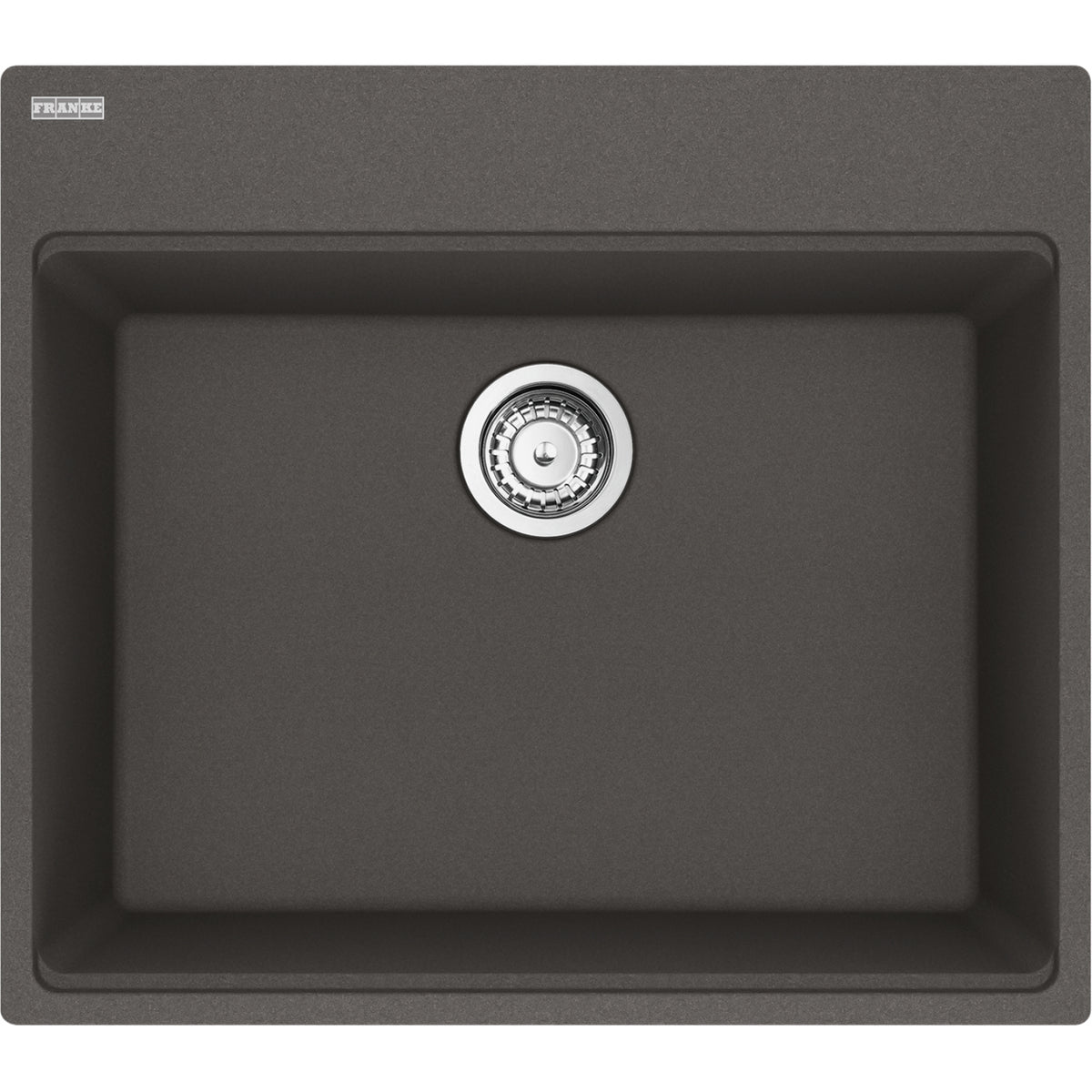 Franke Maris 25" dual mount fragranite kitchen sink MAG61023 in Slate Grey