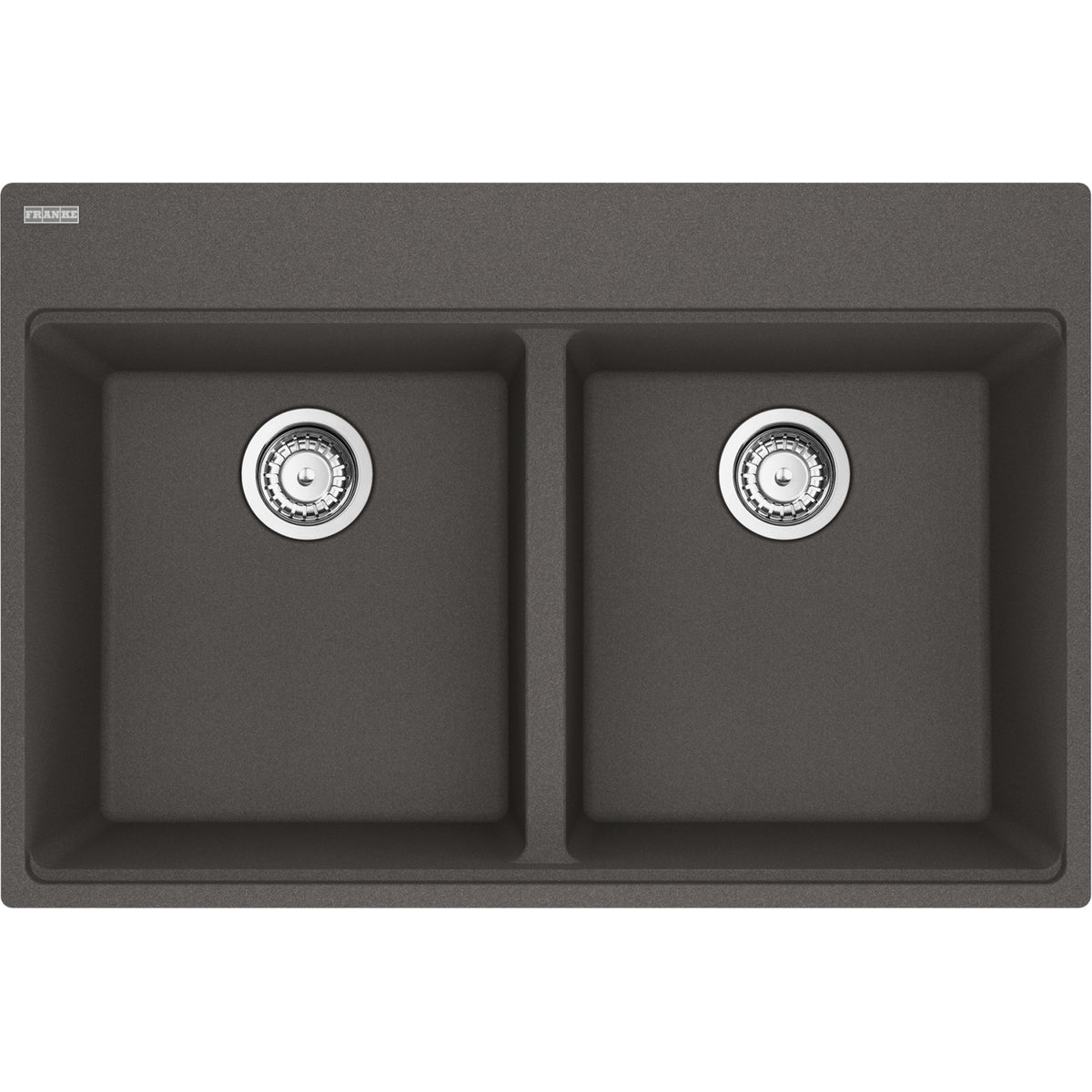 Franke Maris 33" dual mount fragranite kitchen sink MAG6201515 in Slate Grey