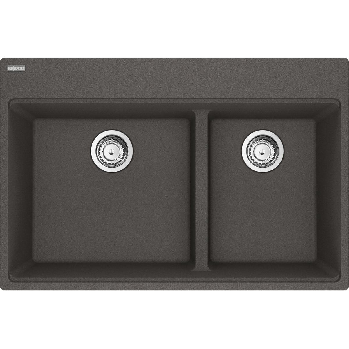 Franke Maris 33" dual mount fragranite kitchen sink MAG6601812LD in Slate Grey