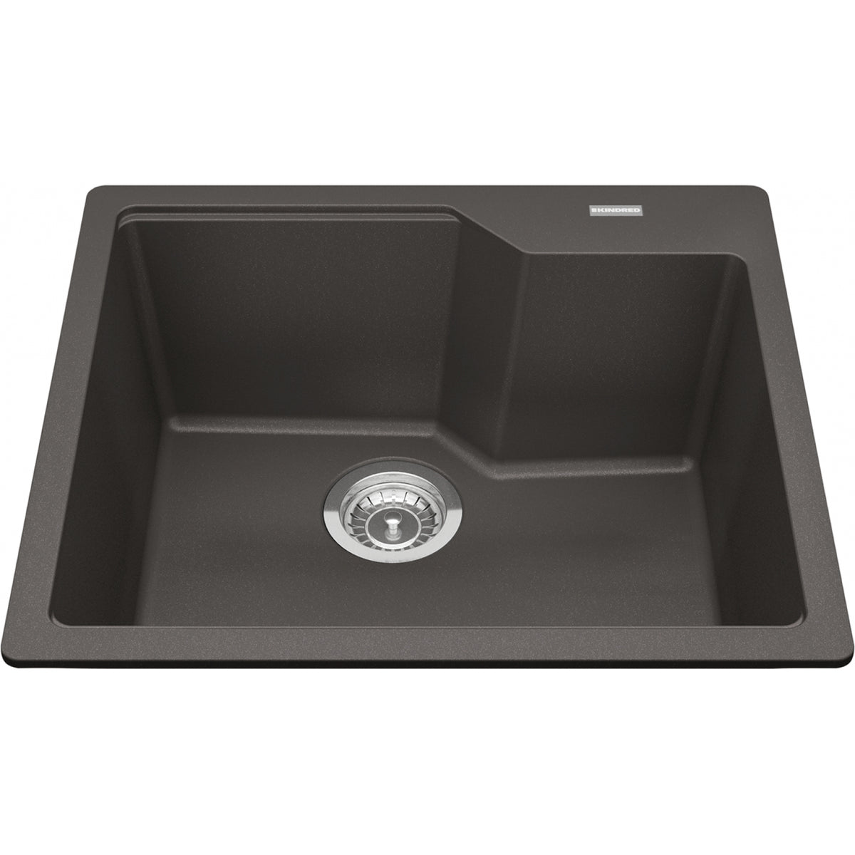Kindred Urban 22" drop-in fragranite kitchen sink MGSM2022-9 in Slate Grey
