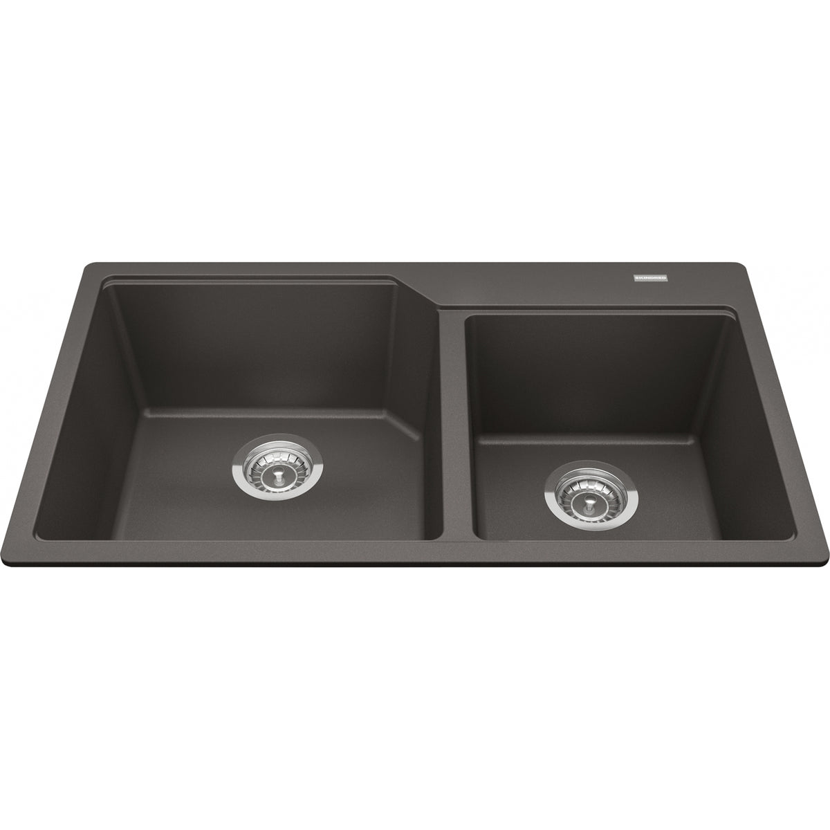 Kindred Urban 34" drop-in fragranite kitchen sink MGCM2034-9 in Slate Grey