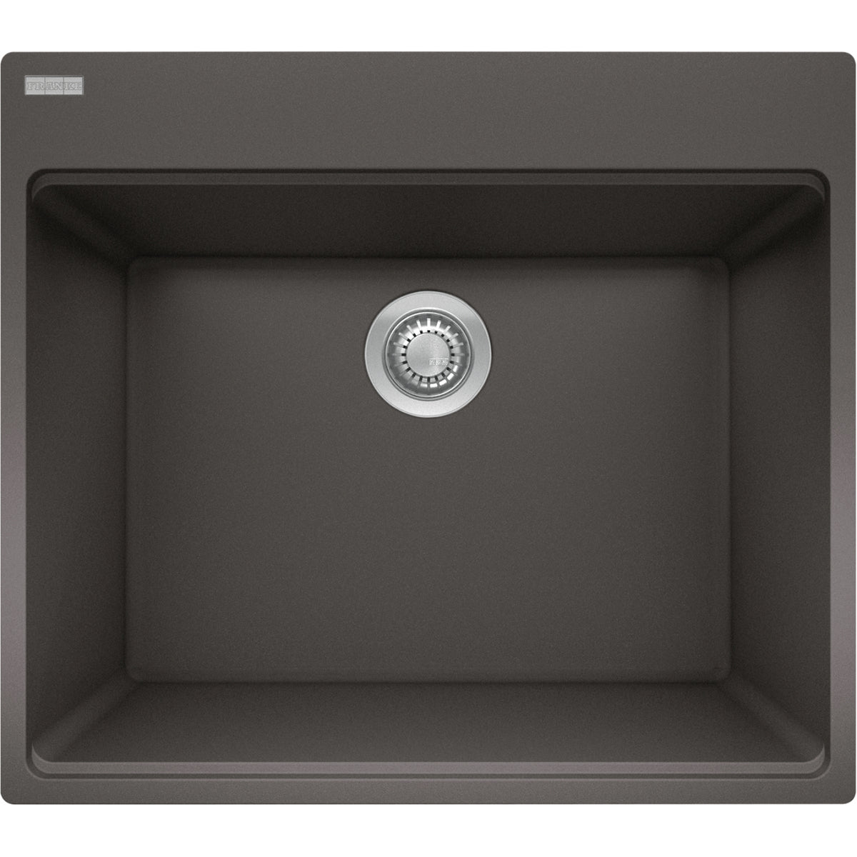 Franke Maris 25" dual mount fragranite kitchen sink MAG61023L in Slate Grey