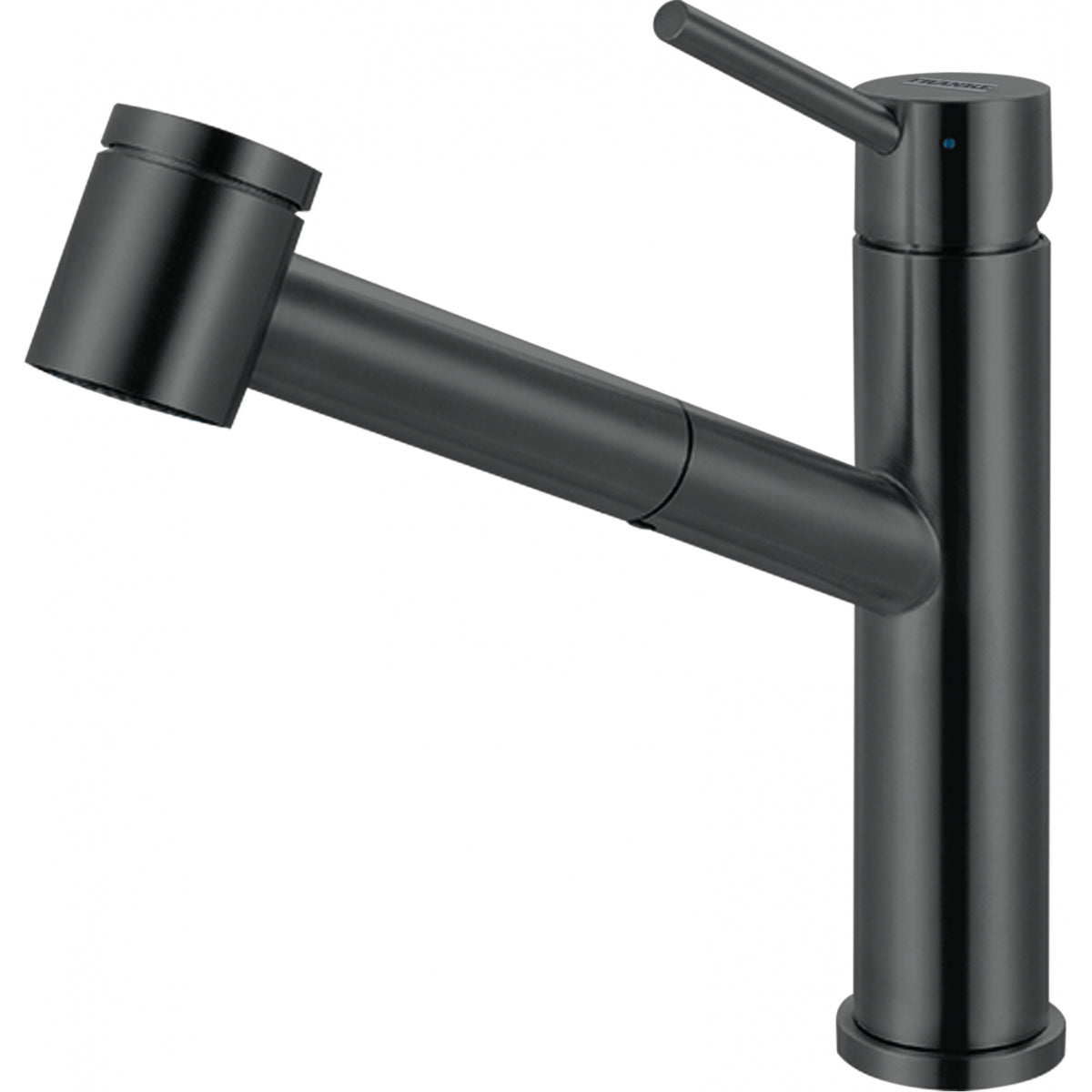 Franke Steel pull-out kitchen faucet STL-PO in Industrial Black