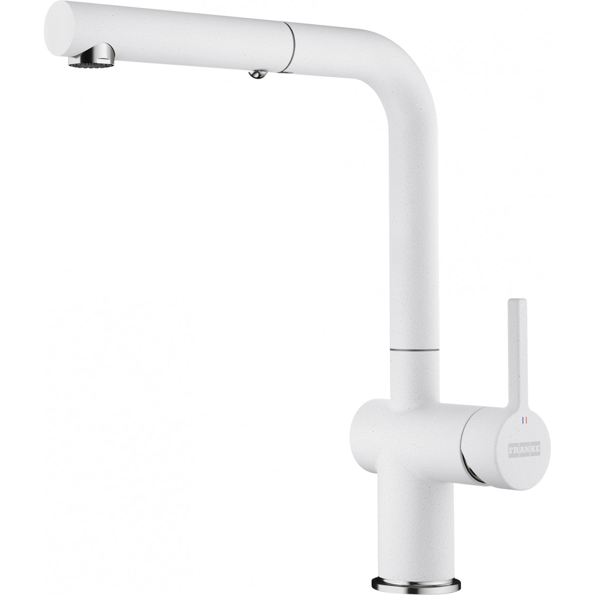 Franke Active pull-out kitchen faucet ACT-PO in Bi-Chrome/Polar White