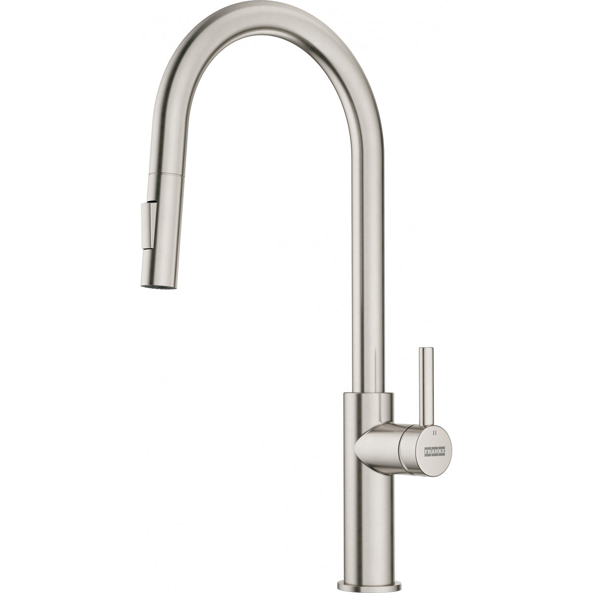 Franke Maris Lario pull-down kitchen faucet LAR-PD in Satin Nickel