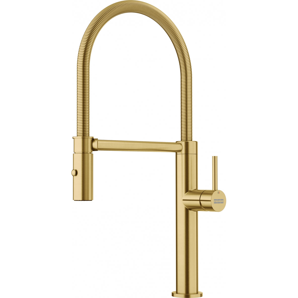 Franke Pescara semi-pro pull-down kitchen faucet PES2-SP in Gold