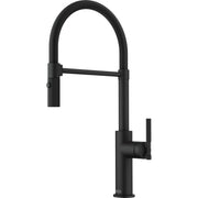Franke Maris Stripes semi-pro pull-down kitchen faucet STR-SP in Matte Black