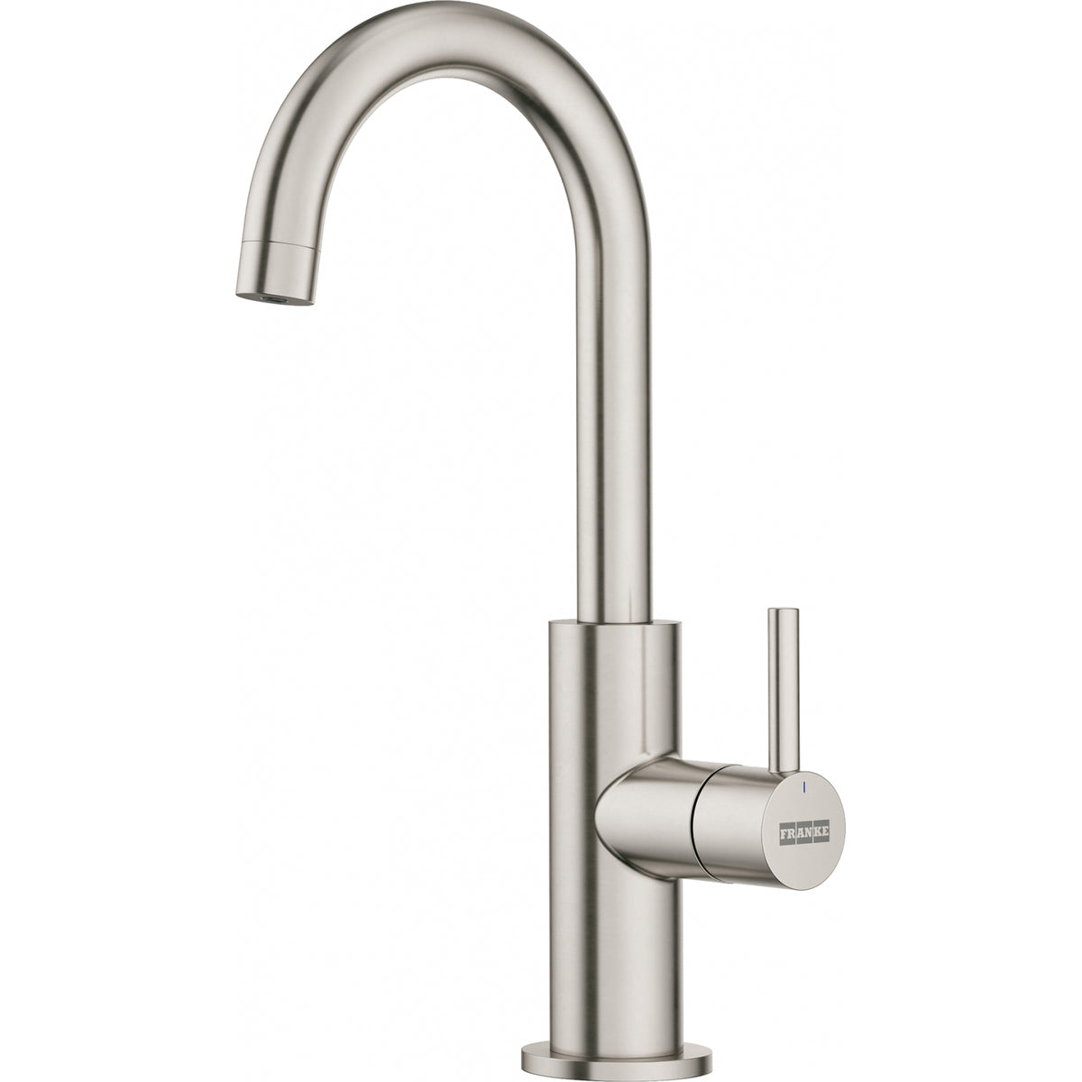 Franke Maris Lario cold filtered water faucet LAR-FW in Satin Nickel