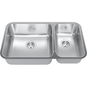Kindred Steel Queen 30.88" undermount stainless steel kitchen sink QCUA1831R-8