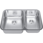 Kindred Steel Queen 26.88" undermount stainless steel kitchen sink QCUA1827R-8