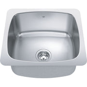 Kindred Steel Queen 20.13" undermount stainless steel kitchen sink QSU1820-10