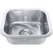 Kindred Steel Queen 13.38" undermount stainless steel kitchen sink QSU1113-6