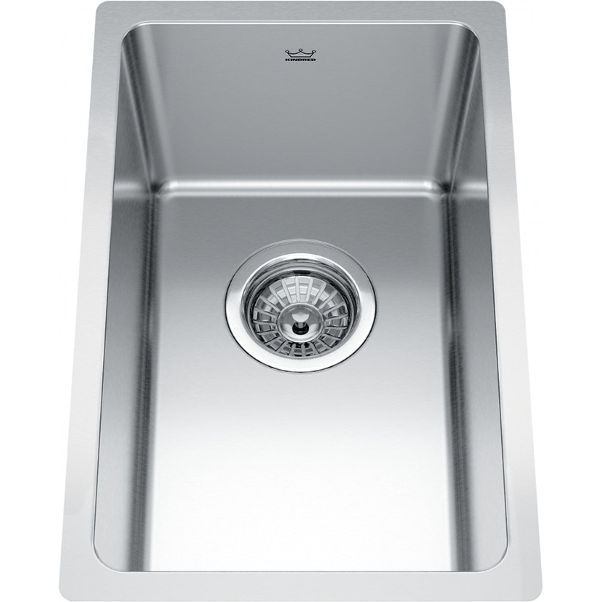 Kindred Brookmore 11.6" undermount stainless steel kitchen sink BSU1812-8