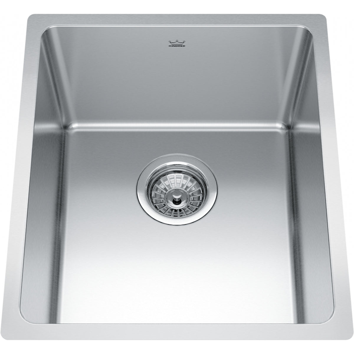 Kindred Brookmore 15.6" undermount stainless steel kitchen sink BSU1816-9