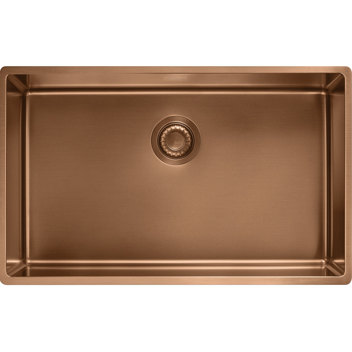 Franke Mythos Masterpiece 28.5" undermount stainless steel kitchen sink MMX11027-WKC in Copper