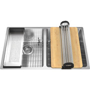 Kindred Brookmore 30.5" undermount stainless steel kitchen sink BDU1831-9-WKC