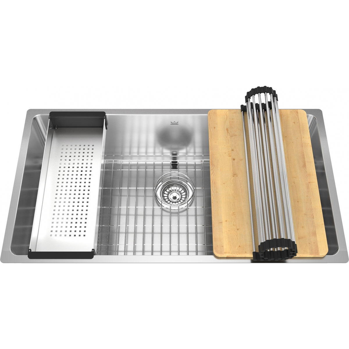 Kindred Brookmore 32.5" undermount stainless steel kitchen sink BSU1832-9-WKC