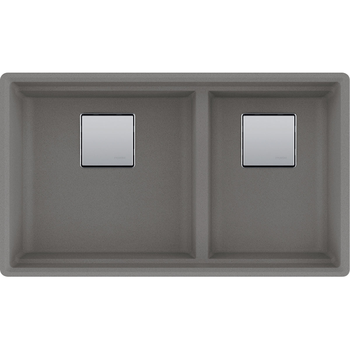 Franke Peak 32" undermount fragranite kitchen sink PKG160LD in Stone Grey