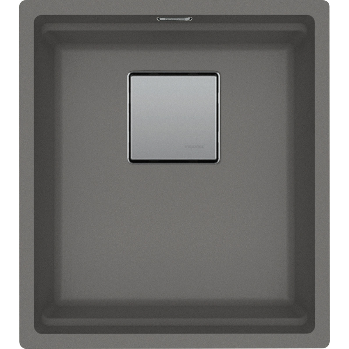 Franke Peak 16.1" undermount fragranite kitchen sink PKG110-14 in Stone Grey