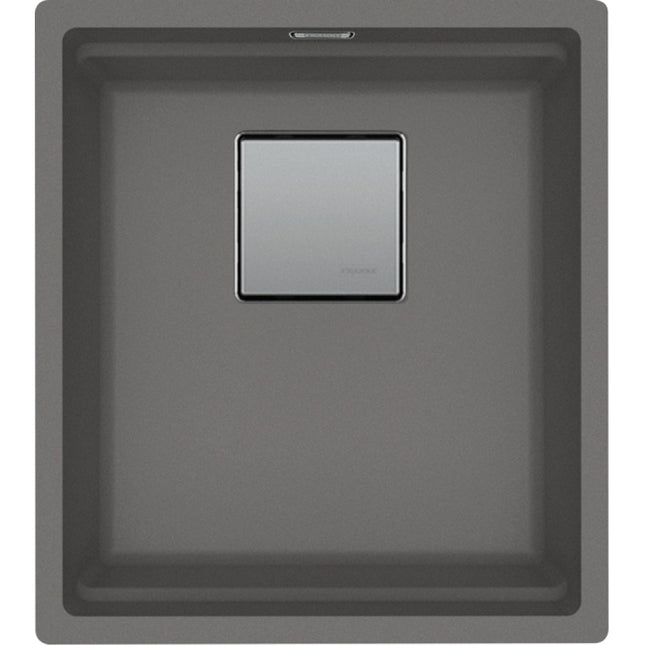 Franke Peak 14" Undermount Single Bowl Bar/Prep Granite Sink in Stone Gray Franke