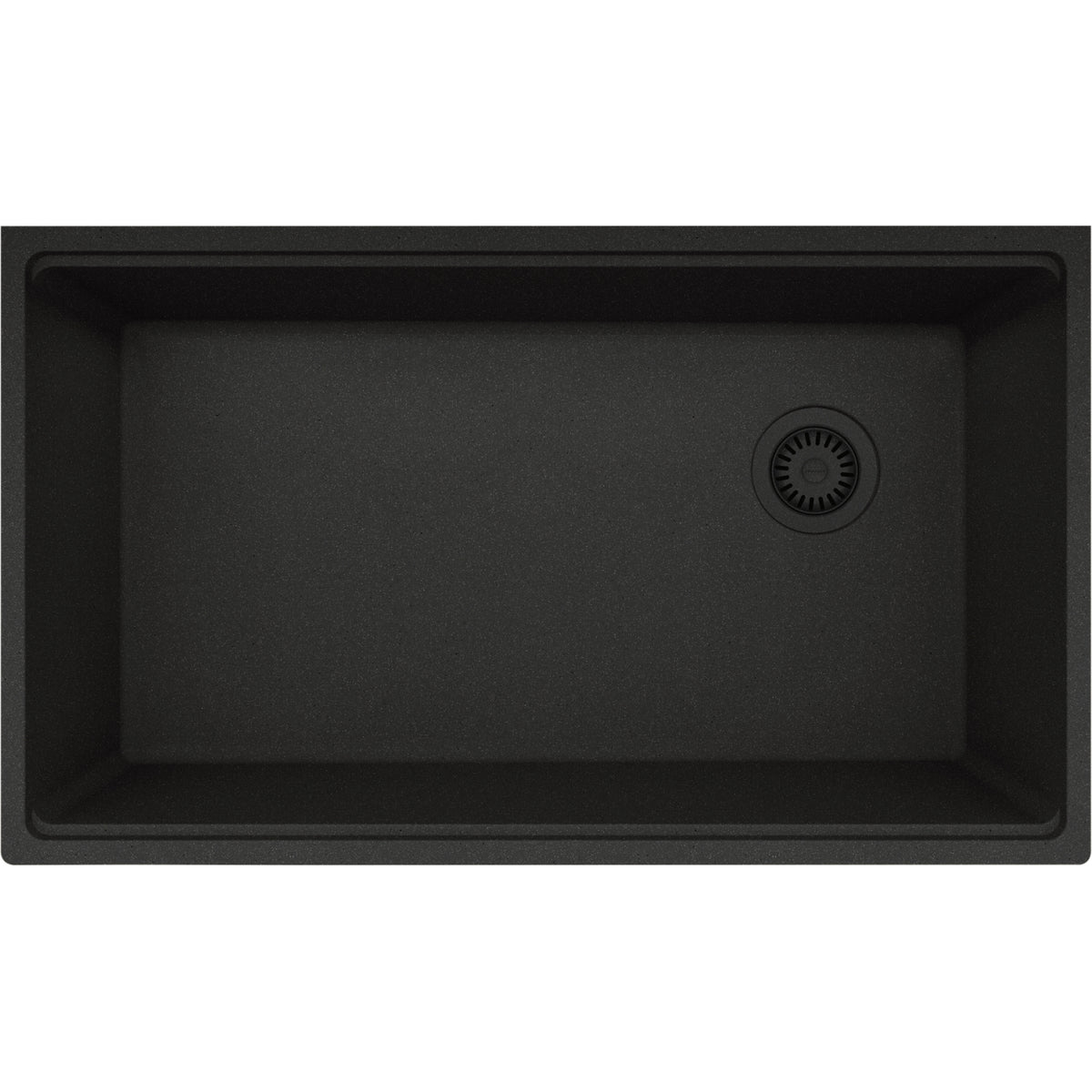 Franke Maris 33" undermount fragranite kitchen sink MAG11031OW in Onyx