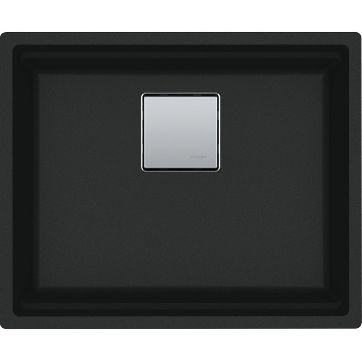 Franke Peak 22.06" undermount fragranite kitchen sink PKG110-20 in Matte Black