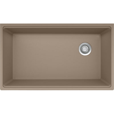 Franke Maris 33-in. x 19.3-in Granite Undermount Single Bowl Workcenter Kitchen Sink Oyster