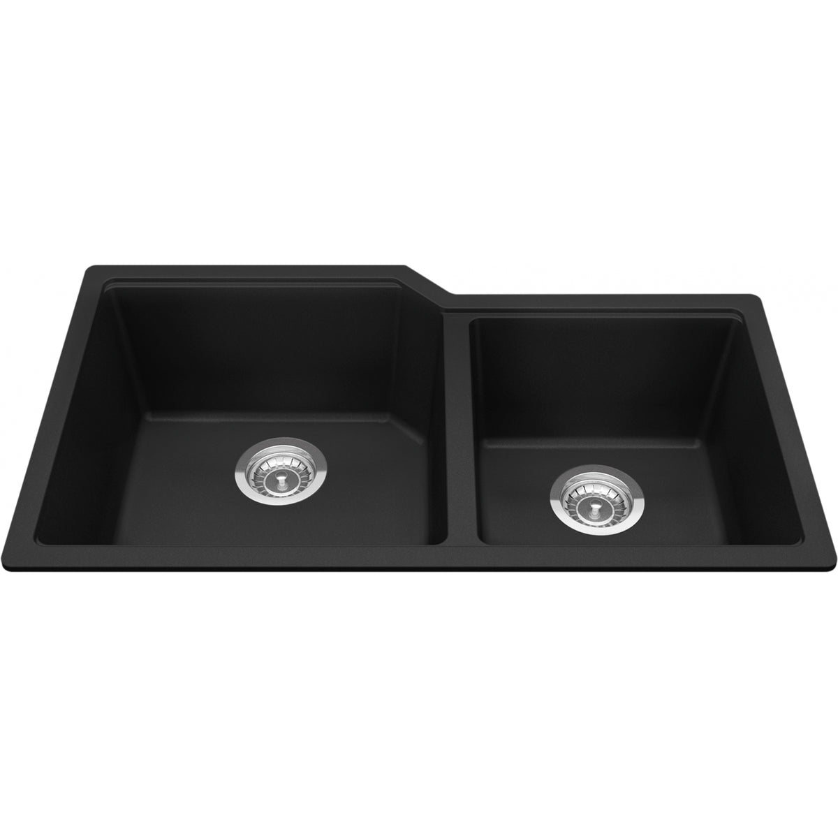 Kindred Urban 34" undermount fragranite kitchen sink MGC2034U-9 in Matte Black