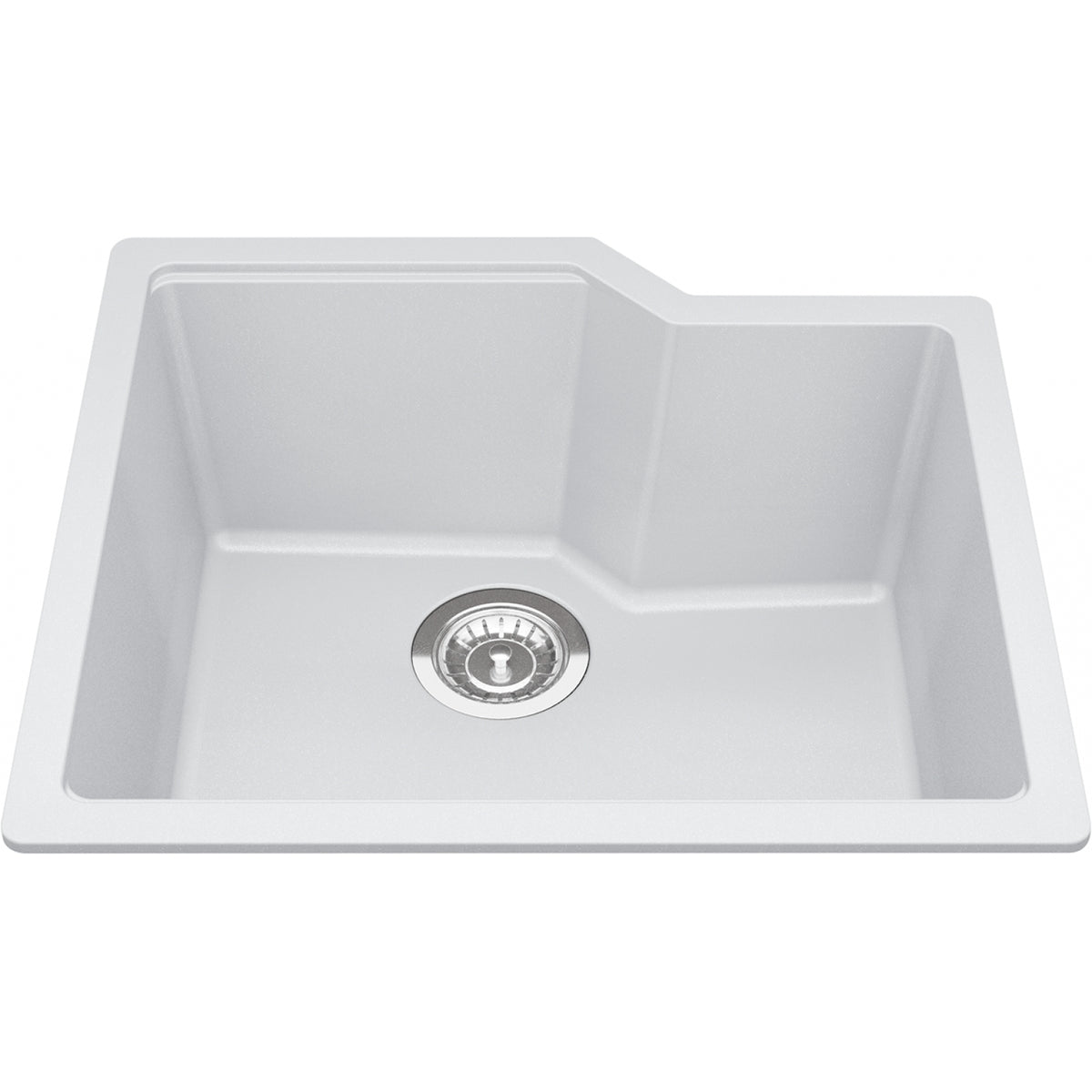 Kindred Urban 22" undermount fragranite kitchen sink MGS2022U-9 in Polar White