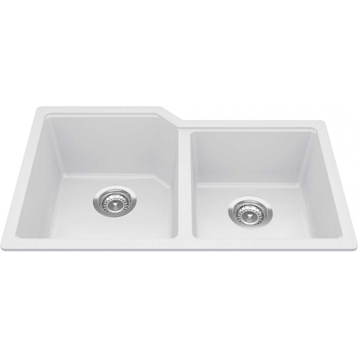 Kindred Urban 31" undermount fragranite kitchen sink MGC2031U-9 in Polar White