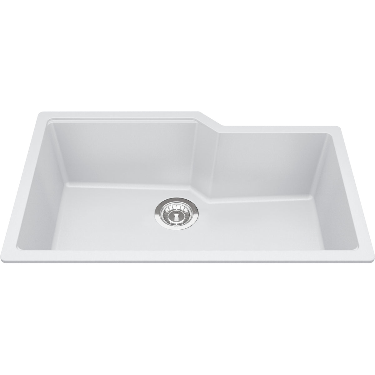 Kindred Urban 31" undermount fragranite kitchen sink MGS2031U-9 in Polar White
