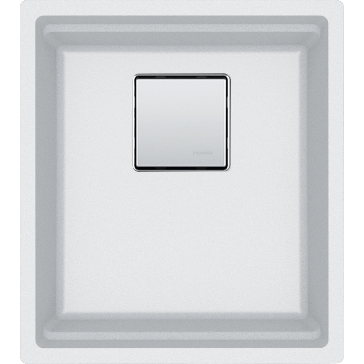 Franke Peak 16.1" undermount fragranite kitchen sink PKG110-14 in Polar White