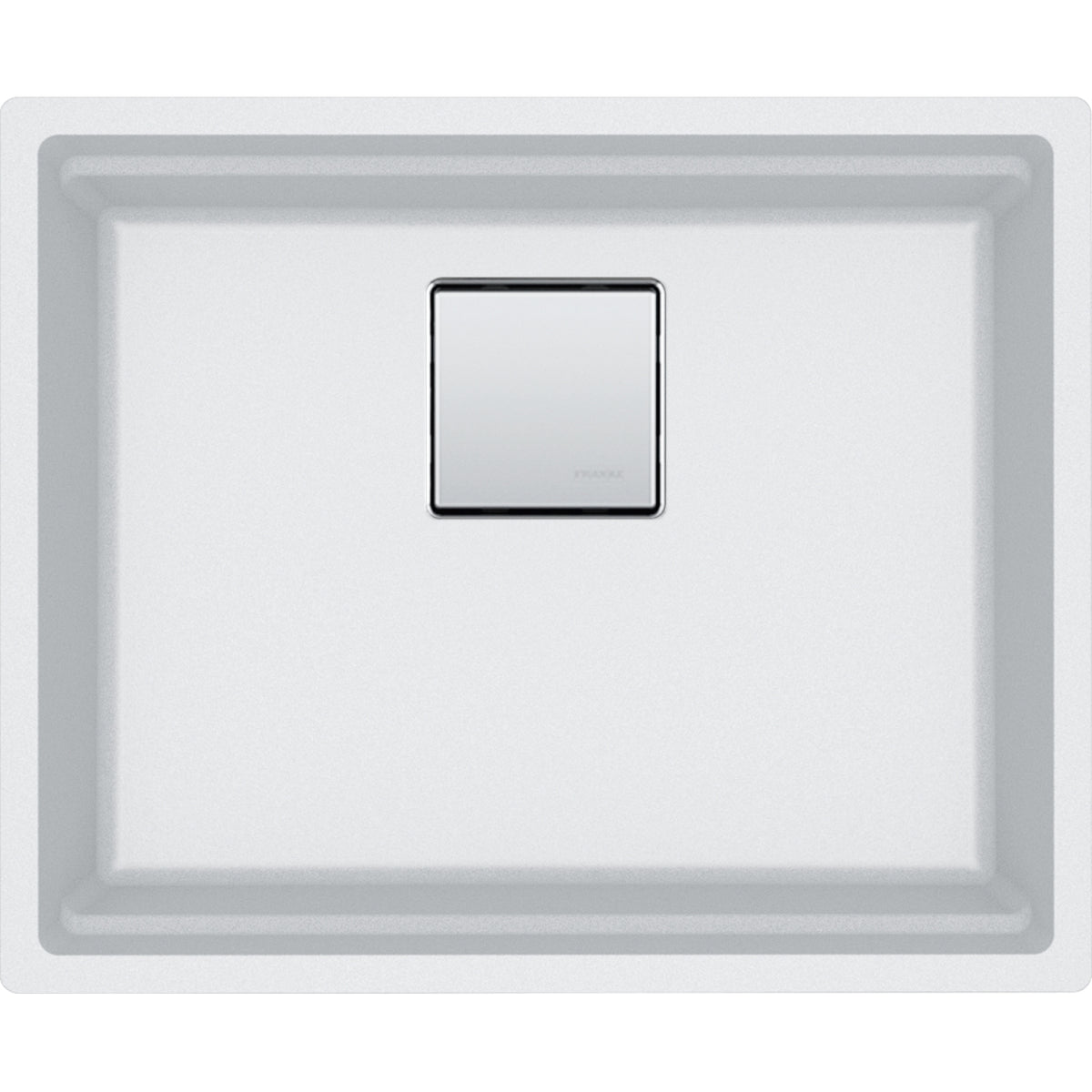Franke Peak 22.06" undermount fragranite kitchen sink PKG110-20 in Polar White