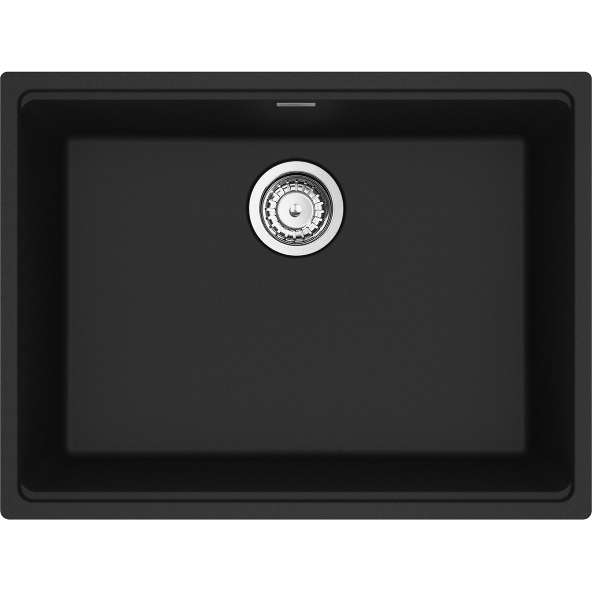 Franke Maris 25" undermount fragranite kitchen sink MAG11023 in Matte Black
