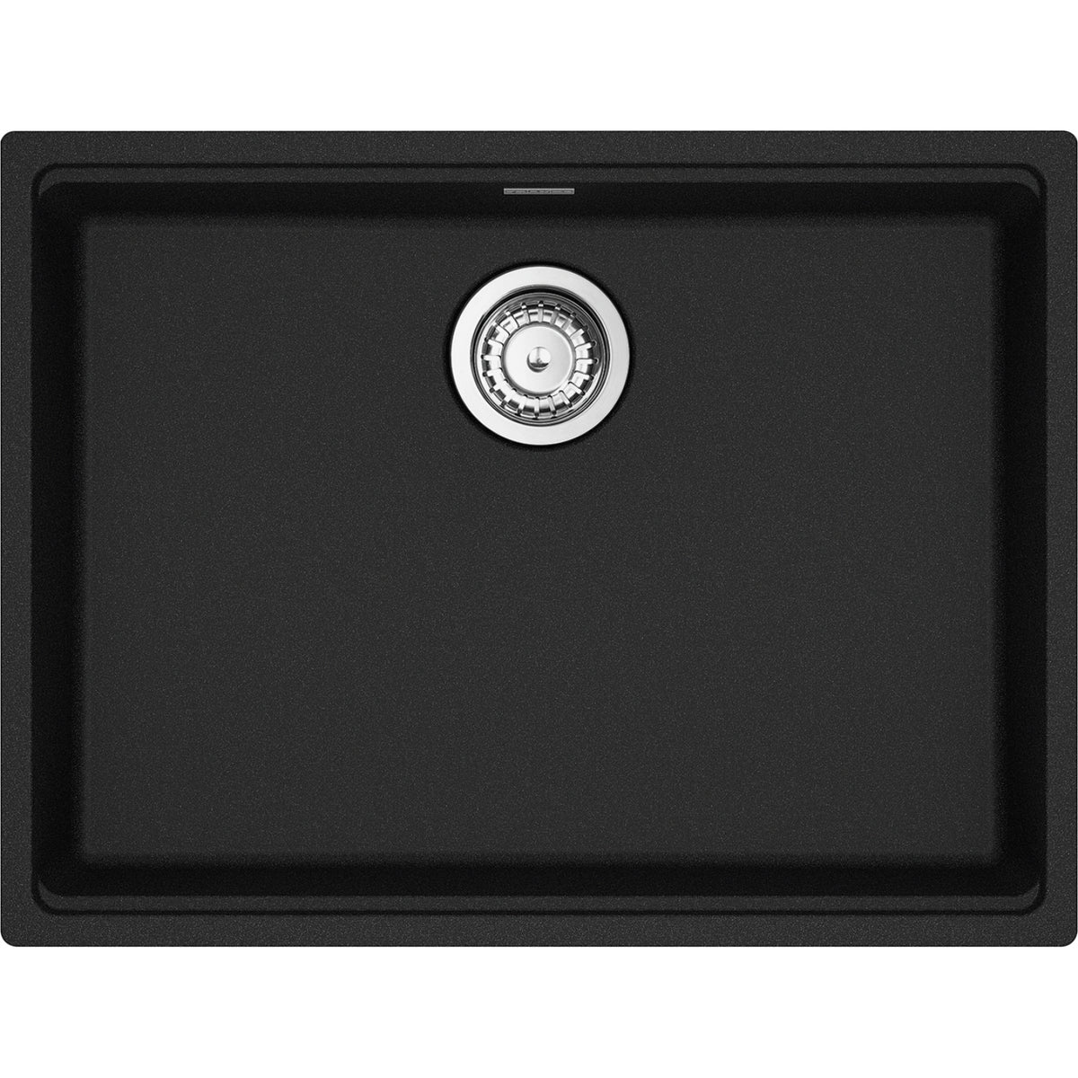 Franke Maris 25" undermount fragranite kitchen sink MAG11023ADA in Onyx