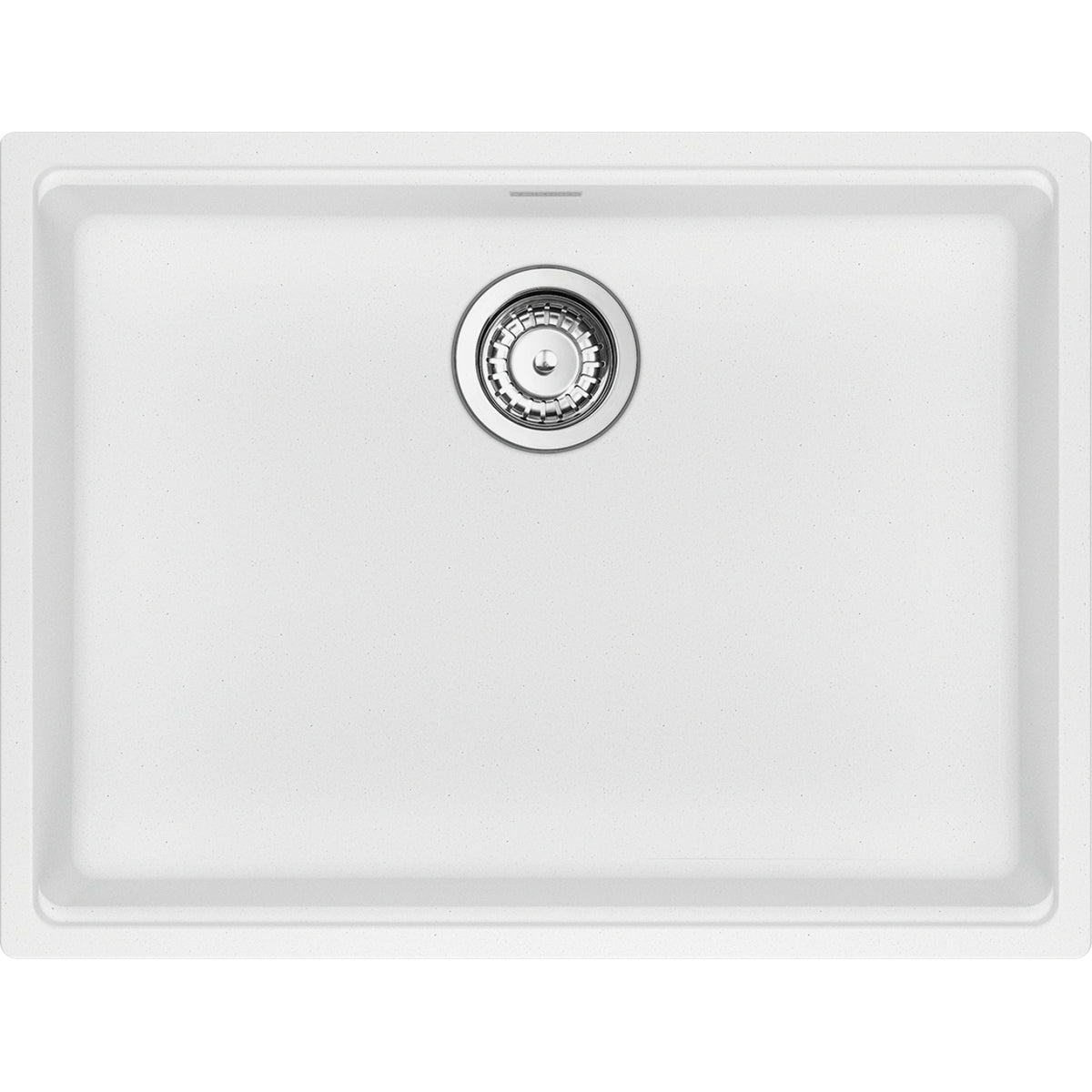 Franke Maris 25" undermount fragranite kitchen sink MAG11023ADA in Polar White