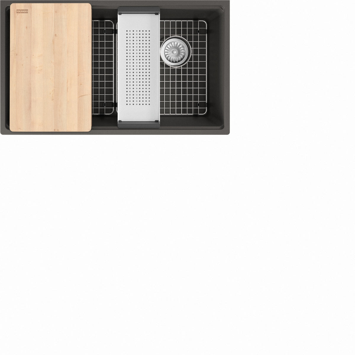 Franke Maris 33" undermount fragranite kitchen sink MAG11031OW-WKC in Slate Grey