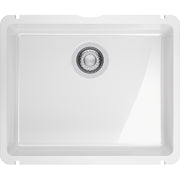 Franke KubusX 21.4" undermount fireclay kitchen sink KXK11020-GWH