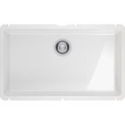 Franke KubusX 29.3" undermount fireclay kitchen sink KXK11028-GWH